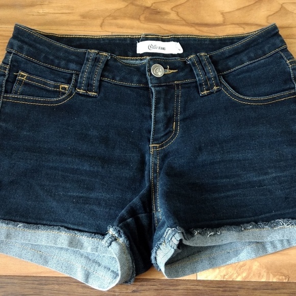 pello jeans Pants - check Pello Jean Shorts Dark Wash Size Small